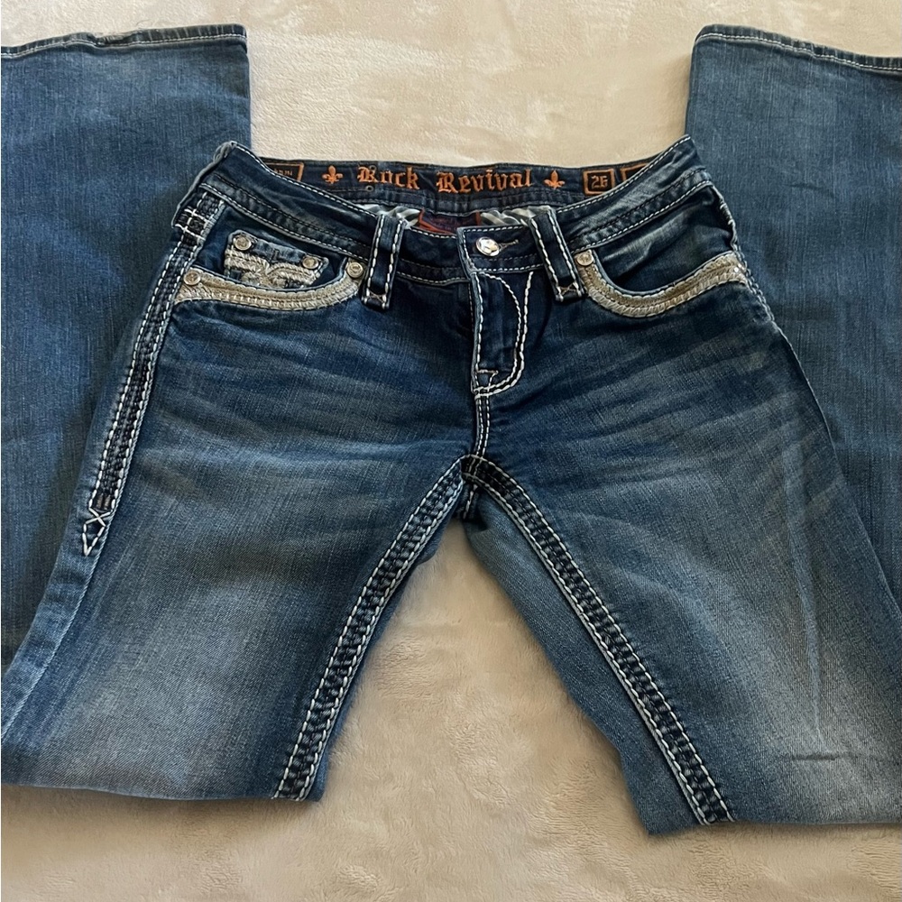 Rock Revival Women's medium/dark wash blue Jeans